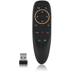 Leyf M6 Air Muis Mini gebaren Afstandsbediening Wireless Voice Keyboard met 6 assen Gyroscoop voor Android TV Box Smart TV PC Laptop