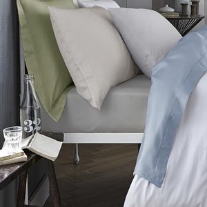 Plain Dyed Cotton Percale Denim 200TC Fitted sheet 180 x 200 cm