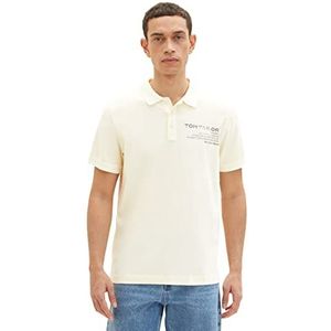 TOM TAILOR 1035641 Poloshirt voor heren, 18592 - Vintage Beige