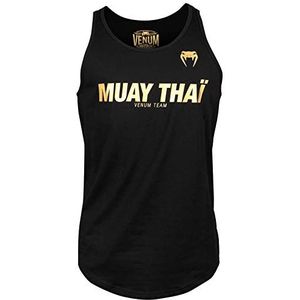 Venum Muay Thai Vt Tanktop voor heren, Zwart/Goud