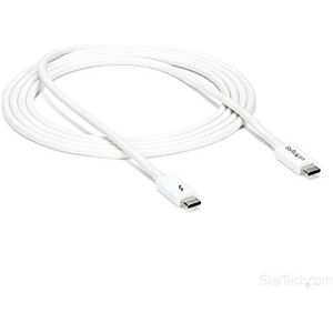 StarTech.com Thunderbolt 3 kabel 20 Gb/s Thunderbolt, USB en DisplayPort, wit (TBLT3MM2MW)