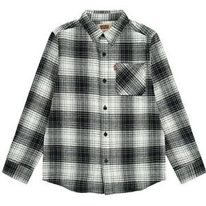 Levi's Lvb Ls Flannel One Pocket Shirt 9eg893 Top Stof Jongens (1 stuk), Beige (Sugar Swizzle)
