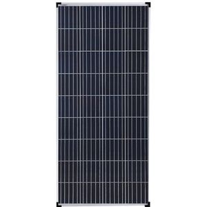 enjoy solar® Poly Zonnepaneel, 160 watt, 12 volt, polykristallijne zonnecel, ideaal voor camper, tuinhuisjes en boot (poly 160 W)