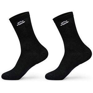 Spiuk Xp Lange sokken voor volwassenen, 2 stuks (1 stuk), zwart.