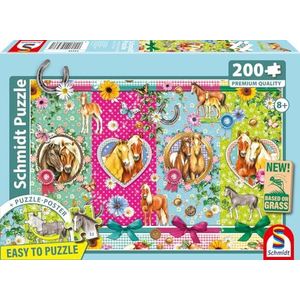 Schmidt Spiele 56538 Kinderpuzzel van graskarton, 200 stukjes, meerkleurig