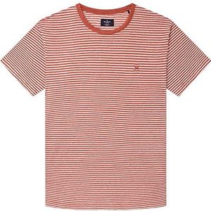 Hackett London Heren linnen T-shirt Sequoia (Redwood), XXL, Sequoia (Redwood)