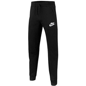 Nike - B NSW Club FLC joggingbroek, sportbroek voor kinderen, zwart/wit.