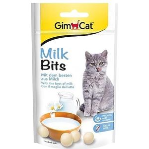 GimCat Milk Bits 8 x 40 g graanvrije en vitaminerijke snacks met de beste melk