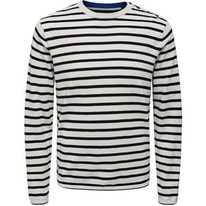 ONLY & SONS Onskalby Reg 12 Stripe Knit gebreide herentrui, Brons