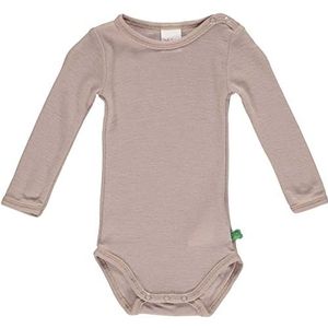 Fred'S World By Green Cotton Wool Body Rompertje voor baby's, jongens, palissander, 9 maanden, Rozenhout