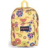 JanSport Big Student, grote rugzak, 56 l, 43 x 33 x 25 cm, 15 inch laptopvak,, De kracht van de bloem, Rugzak