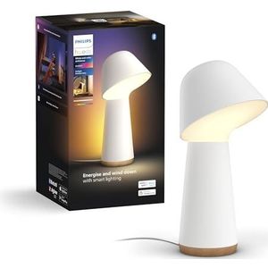Philips Hue Twilight Smart slaap-/weklamp, wit en gekleurd licht, bluetooth, stem bediening met Alexa, Apple Home & Google Assistant, wit