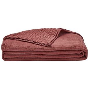 Effen deken van katoengaas, jazzy, 130 x 170 cm, Essix