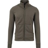 Urban Classics Loose Terry Zip Herenjas Groen (Olive 176) M, groen (olijf 176)