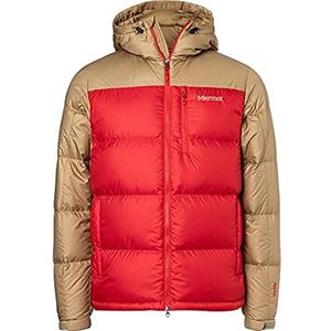 Marmot Warm donsjack, winterjas met capuchon, geïsoleerd, winddicht, lichte en opvouwbare outdoorjas, heren, Cairo/Shetland, M, Cairo/Shetland