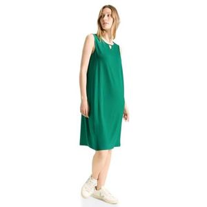 CECIL Robe en jersey de couleur unie, Vert malachite., XL