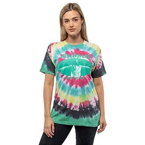 Rock Off officially licensed products Bob Marley T-shirt Exodus Oval Logo Officieel Unisex Tie Dye Black T-shirt Unisex (1 stuk), zwart.