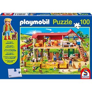 Schmidt puzzel Playmobil, Boerderij - 100 stukjes - 5+