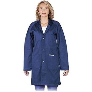 Leber&Hollman RAWPOL beschermend schort voor vrouwen met zakken drukknoopsluiting werkkleding voor tuinieren hotel duurzame stof polyester katoen M marineblauw, Donkerblauw