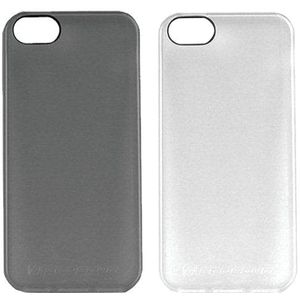 Scosche IP5TPUD GlosSEE beschermhoes voor Apple iPhone 5 Smoke/transparant, 2 stuks