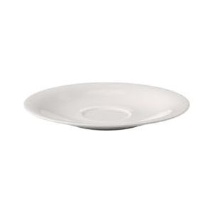 Villeroy & Boch New Cottage Basic Cappuccino-onderzetter, 19 cm, premium porselein, wit