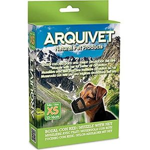 Arquivet Muilkorf voor honden, nylon, met net, XS