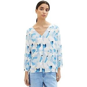 Tom Tailor Damesblouse, 32135/Blue Shapes Design, 38, 32135/Blue Shapes Design