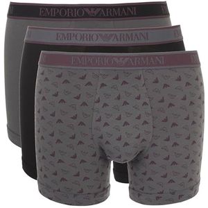 Emporio Armani Boxer Shorts Homme, Noir/St Magn/Aimant, S