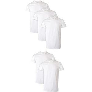 Hanes Onderhemd voor heren, 5 stuks, wit, XL, Wit