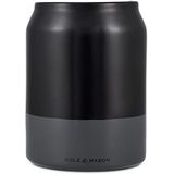 Cole & Mason H822140 Linton Zwart/Grijs Gebruiksvoorwerp Pannenhouder | Keukenorganisatie, keukengerei Opbergpot | Keramiek | (H)160 mm x (D) 120 mm | 2 jaar garantie