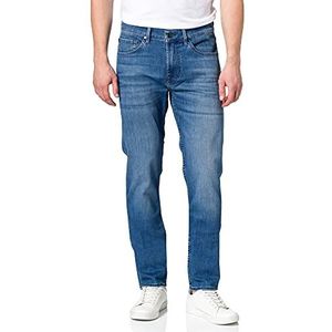 7 For All Mankind Luxe Performance Eco Mid Blue Slim Tapered Jeans voor heren, middenblauw