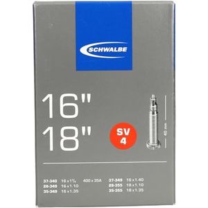 Schwalbe SV4Binnenband 16X1 3/8-18X1 1/8 Presta-ventiel Zwart