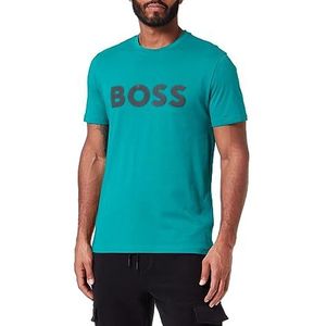 BOSS Orange Thinking T-shirt voor heren, donker groen 303, L, Donkergroen 303.