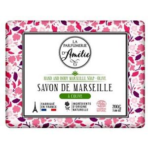 La parfumerie d'Amélie - Savon de Marseille Olive - 200 g - Cosmos Natural