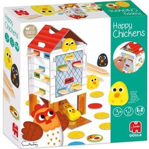 Jumbo Happy Chickens - Gezelschapsspel voor peuters | Speel verstoppertje met Happy Chickens van Goula | Leeftijd 3+ | 2-4 spelers