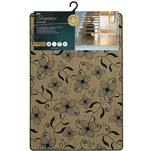 JVL Elegance Range tapijt met bloemenpatroon, 50 x 75 cm