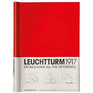 LEUCHTTURM1917 341740 PEKA automatische bindruggen A4, ca. 150 vellen, rood