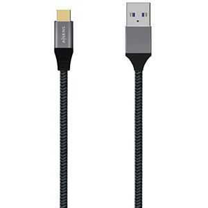 Câble USB 3.1 AISENS A107-0632 USB Type-C MACHO USB MACHO 1.5M GRIS