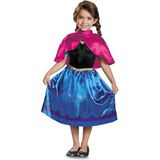 Disney Officiële jurk Travelling Anna Frozen 2 Klassiek, prinsessenkostuum voor meisjes, maat S