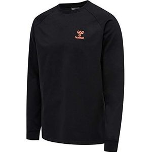 hummel Hummel, unisex volwassene sweatshirt Action Cotton, Zwart/Grijs