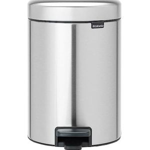 Brabantia 112164 Pedaalemmer NewIcon Sense of Luxury, 3 l - roestvrij staal - zilverkleurig, 17 x 23,5 x 26,4 cm