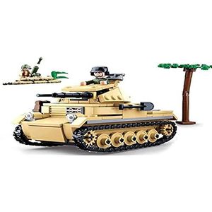 Sluban M38-B0691 Building Blocks Wwii Serie Panzer Ii German Tank