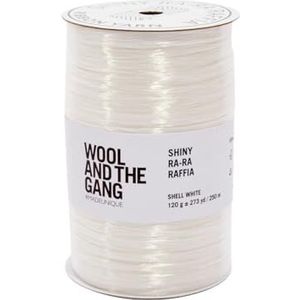 Wool and the Gang Ra Ra Raphia, schelpwit (261), 100 g