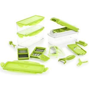Genius Nicer Dicer Plus | 18 delen | Kiwi | allessnijder | fruit- en groentesnijder