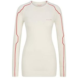 FALKE Klassiek sweatshirt voor vrouwen, offwhite/neonrood, L, offwhite/neonrood
