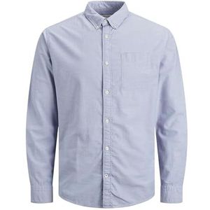 JACK & JONES JJEOXFORD SHIRT L/S S21 NOOS heren shirt, Cashmere Blue/Fit: slim fit, XXL