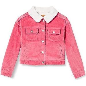 Levi's Kids Lvg Baby Baggy Cord Trucke 4EJ310 jeansjas voor meisjes, Roze raptuur.