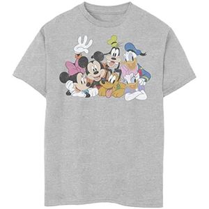 Disney Mickey Classic Characters Jongens T-Shirt, Grijs Heather Athletic XS, Athletic grijs gemêleerd