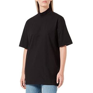 Trigema Dames T-shirt met opstaande kraag, zwart (008), L, zwart (008)