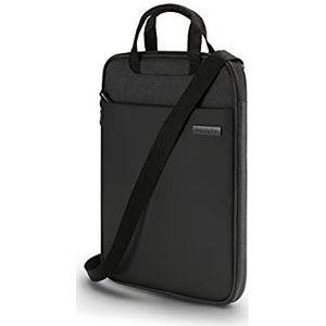 Kensington Eco verticale laptoptas ontworpen voor 12 inch schermen, beschermhoes en hoes met ritssluiting en verstelbare schouderriem, afneembaar, milieuvriendelijk